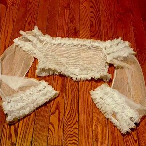 See through crop top